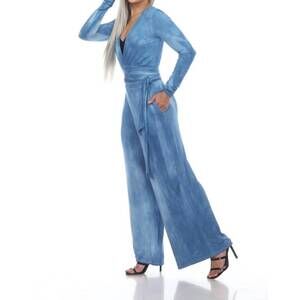 NEW ONE ESSENCE carni cropped wrap top/jacket in indigo cloud plant dye